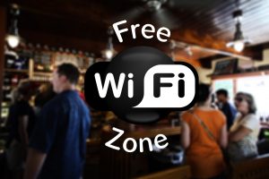 free WiFi ZOne in der Stadt